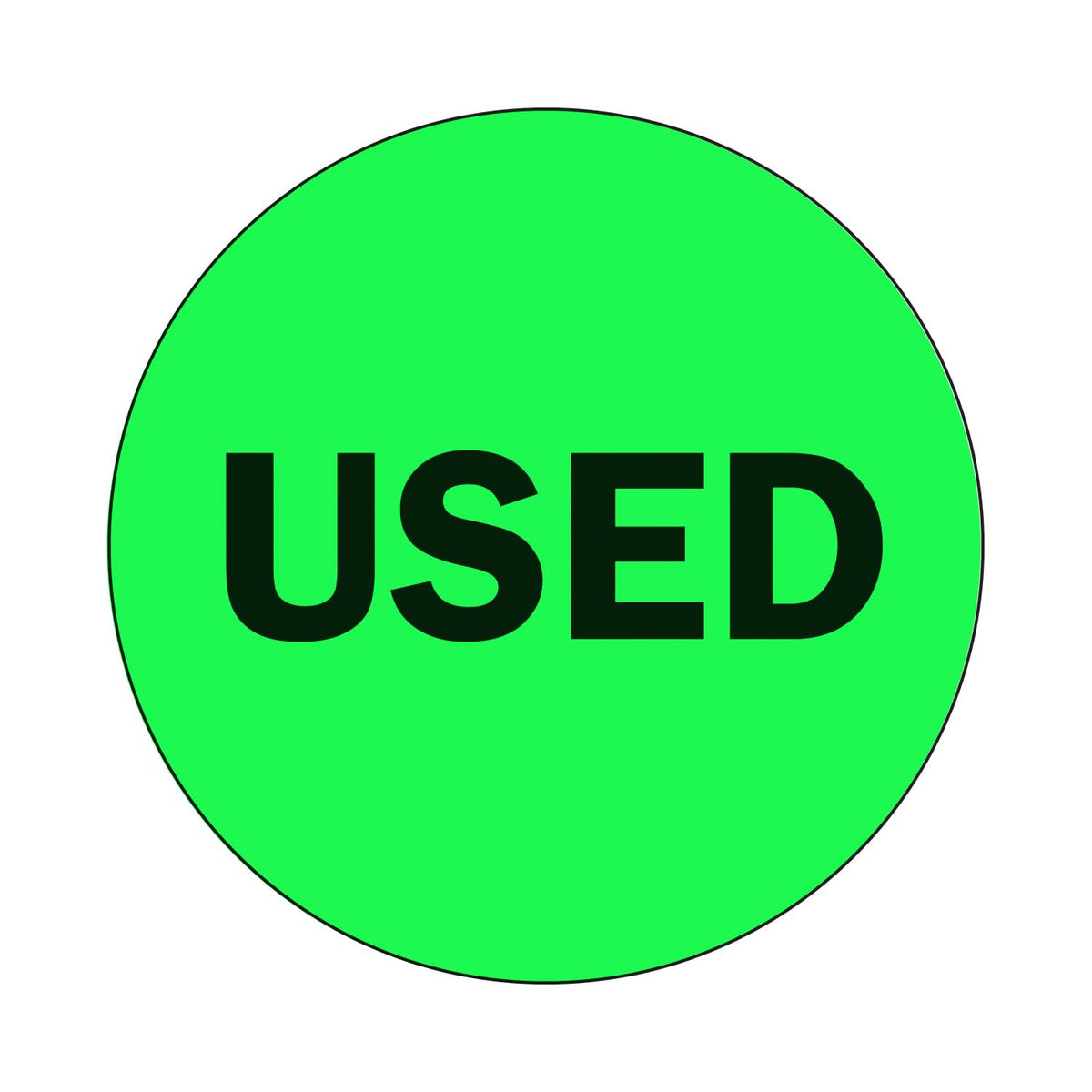 NextDayLabels - 2" Round Green Inventory Control/Date Color Coding Labels, 500 Stickers Per Roll (Used) Used