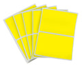 Yellow ChromaLabel 2x3 inch name tag stickers, color-coding labels with 150 per pack, ideal for organization and identification.