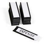 SmartSign Pack of 25 Magnetic"C" Channel Label Holders | 1" x 3" 1" x 3"