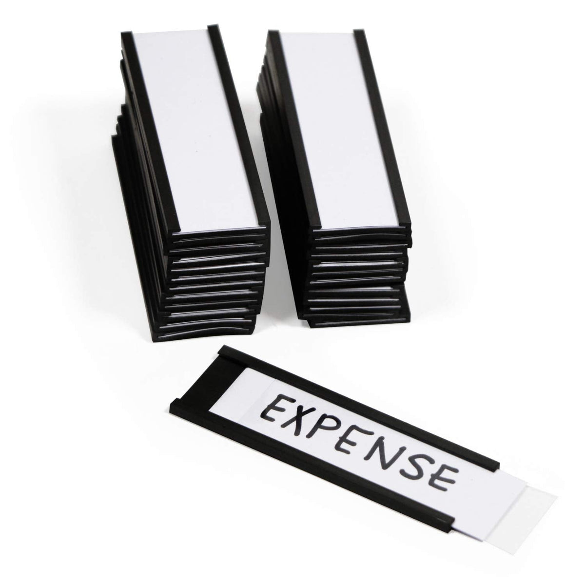 SmartSign Pack of 25 Magnetic"C" Channel Label Holders | 1" x 3" 1" x 3"