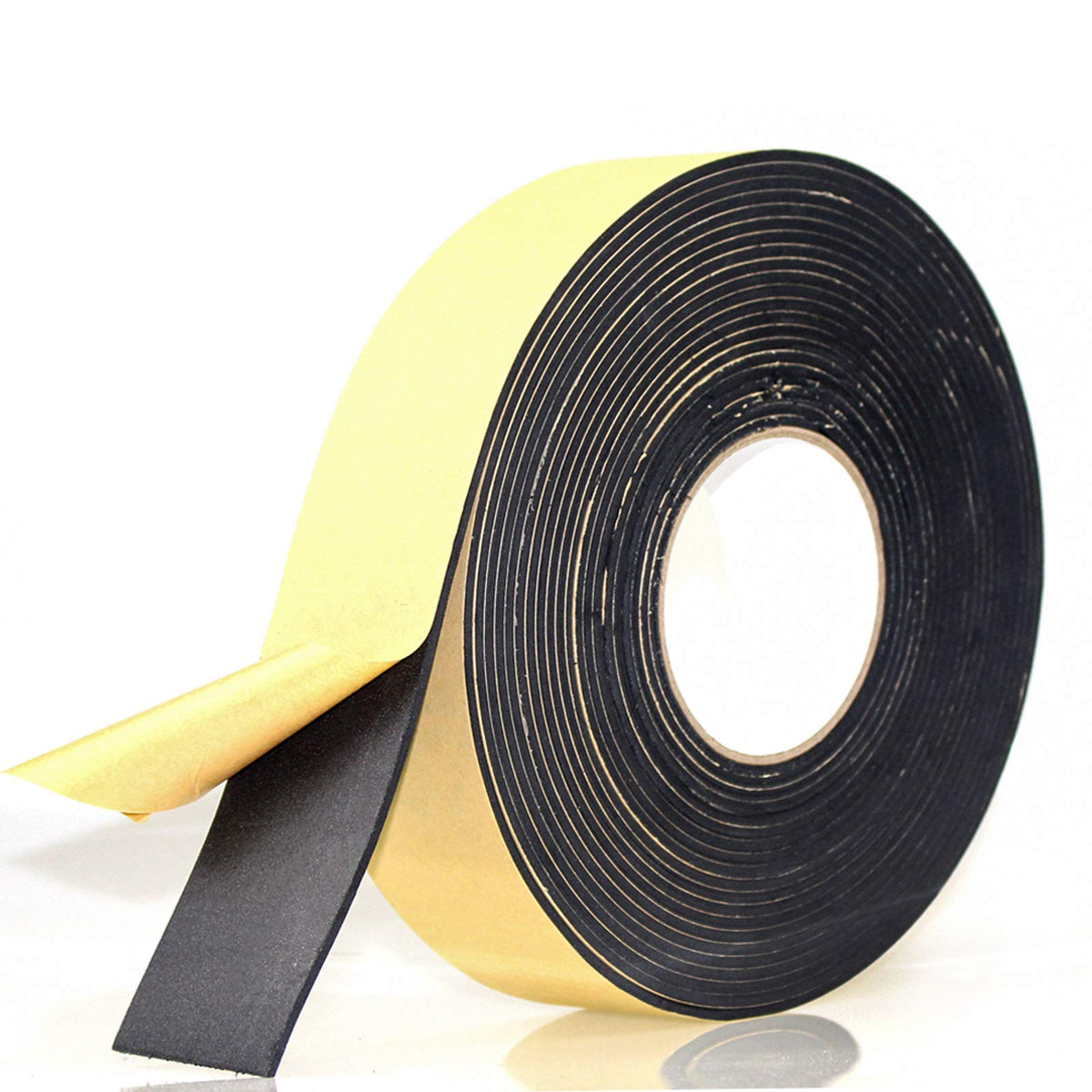 Foam Insulation Tape Adhesive High Density, Seal, Doors, Weatherstrip, Waterproof, Plumbing, HVAC, Windows, Pipes, Cooling, Air Conditioning, Weather Stripping, Craft Tape (33 Ft- 1/8" x 2") 33 Ft- 1/8" x 2"