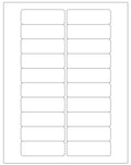 ChromaLabel 1 x 3 inch printable labels for laser and inkjet printers, 50 sheets, 20 labels per sheet, 1000 pack