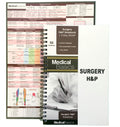 Surgery H&P Notebook with 4 Day SOAP - Medical History and Physical Notebook, 50 Medical templates with Perforations 1 notebook