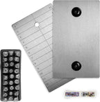 ColdTi titanium security lock box with Bitcoin seed plates, punch set, and seals for secure crypto seed phrase storage.