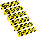 Boao 6 Pieces Watch Your Step Floor Stickers Anti Slip Abrasive Safety