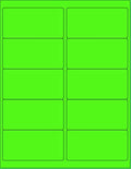 NextDayLabels Green Labels - 4 x 2 | 10 Per Page | 250 Labels 4 x 2 | 10 Per Page | 25 Sheets