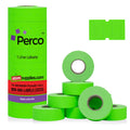 Perco 1 Line Price Gun Labels - Fluorescent Green, 8000 Count 1 Sleeve