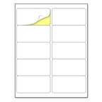 Printable white sticker labels from TownStix, 2x4 inches, laser and inkjet compatible, 30 sheets with 10 labels per page.