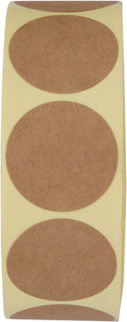 Camp Galaxy 1 Inch Natural Brown Kraft Stickers, 1000 Total
