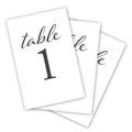 Black Wedding Table Numbers, 1-25, Centerpiece Decorations, Double Sided 4x6, Numbers and Head Table Card Included