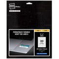 Avery White Asset Tag Labels, 3/4" x 2", Laser Printable Tags, 240 Waterproof Labels (61526) 3/4" x 2" Durable White