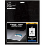 Avery White Asset Tag Labels, 3/4" x 2", Laser Printable Tags, 240 Waterproof Labels (61526) 3/4" x 2" Durable White