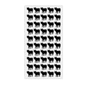 Wedding Meal Indicator Stickers - 50 Stickers (Beef, Black) 50 Stickers - Beef