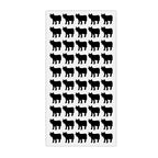 Wedding Meal Indicator Stickers - 50 Stickers (Beef, Black) 50 Stickers - Beef