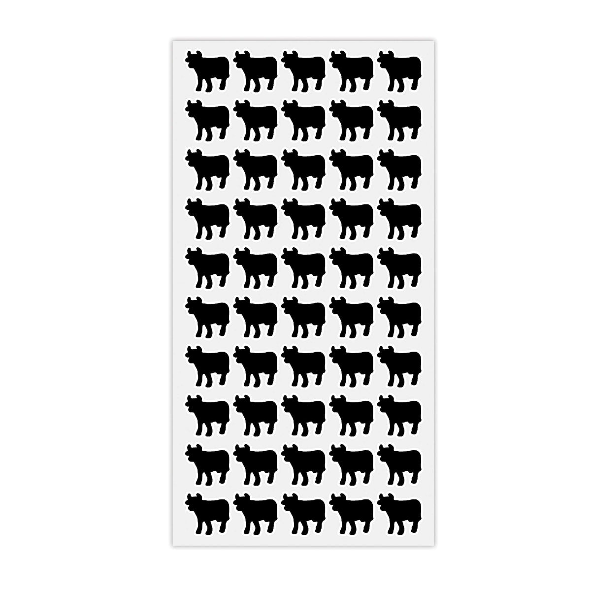 Wedding Meal Indicator Stickers - 50 Stickers (Beef, Black) 50 Stickers - Beef