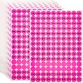 Pink Anronal 2520 count round garage sale pricing stickers with removable adhesive and preprinted prices, 3/4 inch diameter.
