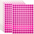 Pink Anronal 2520 count round garage sale pricing stickers with removable adhesive and preprinted prices, 3/4 inch diameter.