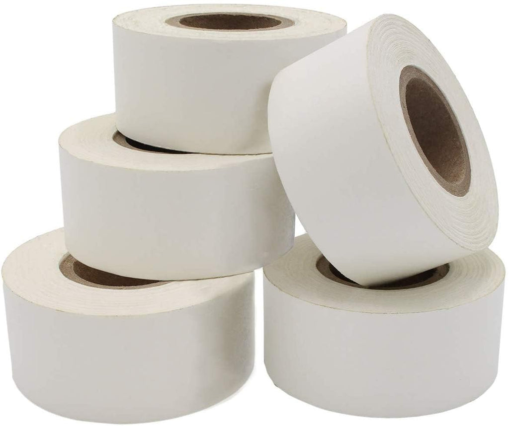 ChromaLabel 1-inch white color-coding labeling tape in a case of 5 rolls, 500 inches per roll, ideal for organizing and color coding.