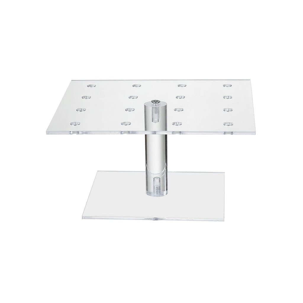 Clear Acrylic 16 Holes Push Pop Cake Stand Shooter Stand for party, wedding, bakery (7.87'' of length) (16 Hole-Square) 16 Hole-Square