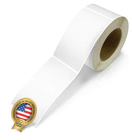 NextDayLabels 500 Rectangle Stickers (3" x 5") - Color Coding Labels Roll - Moving Labels for Boxes, Colored Inventory Stickers for Packing, Organizing, and Storage (White) White