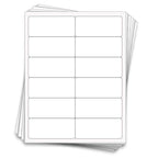 60 Waterproof 2oz Bottle Labels, 4x1.75, White Vinyl for Inkjet White Waterproof Vinyl (Inkjet)