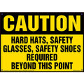 J. J. Keller Caution PPE Required Sign, 14"x 10"