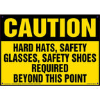 J. J. Keller Caution PPE Required Sign, 14"x 10"
