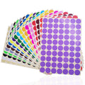 SourceTon 2800-Pack 3/4 Inch Round Color Coding Dots - 20 Vibrant Neon Colors, Removable Sticker Labels (70 per Sheet)