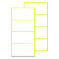 Set of 200 matte white all-purpose labels for storage bins, 4" x 2" size, by TownStix, ideal for organizing and labeling.