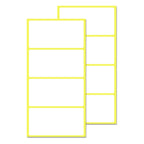 Set of 200 matte white all-purpose labels for storage bins, 4" x 2" size, by TownStix, ideal for organizing and labeling.