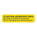 Apothecary Products Labels USP 800 Caution Hazardous Drugs Warning Labels Yellow (Caution: Hazardous Drugs)