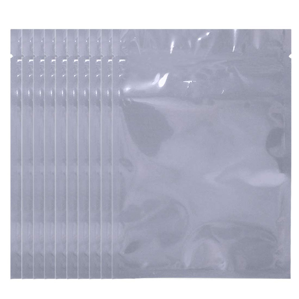 Set of 10 large open-top anti-static bags for electronics, 15.75x19.69 inches, with static-free stickers for computer components.