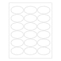 ChromaLabel 1.50 x 2.5 Inch Oval Printable Labels Laser and, 450/Pack