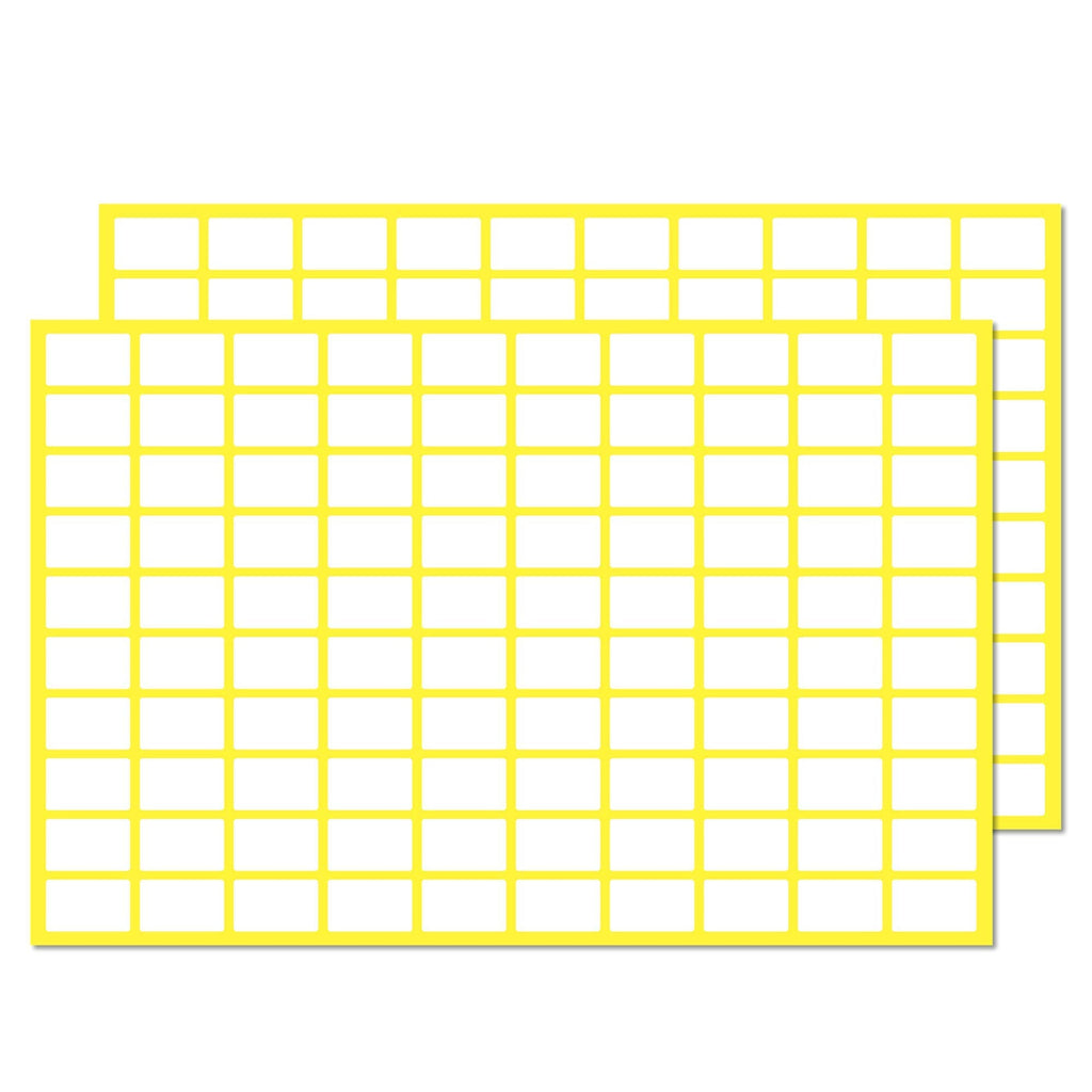 Small matte white all-purpose labels from TownStix, 0.5" x 0.3", 2000-pack, perfect for organizing and labeling.