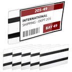 Pack of 25 - Pallet Rack Sign Holder with Two Magnetic Strips, Vinyl Pouch Label Holder with Side Opening, Rack & Shelf Card Holders, Size 3-1/2" Height x 5-1/2" Wide Pack of 25