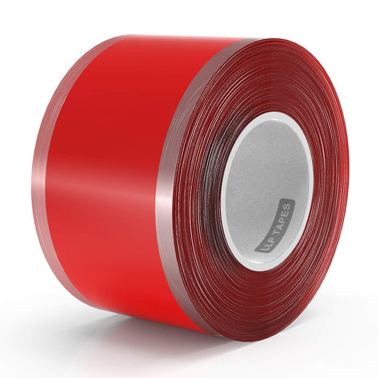 LLPT Self Fusing Silicone Tape 1 Inch x 17 Feet Self Bonding Wrap Tape for Hose Emergency Repair Handlebar Barbell Pull Up Bar Dumbbell Tools Red (SF008)
