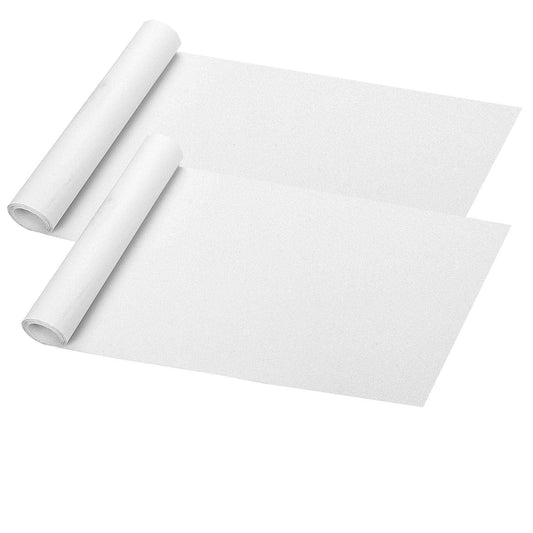 ZUEXT 9" x 33" Clear Skateboard Grip Tape Sheet 2 Pack, Bubble Free Waterproof Scooter Grip Tape, Longboard Griptape, Sandpaper for Rollerboard Stairs Pedal Wheelchair Steps (84x23cm) 9"x33"