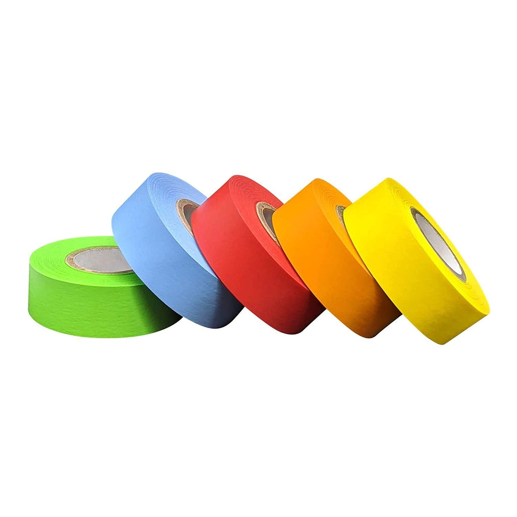 Bartovation Lab Labeling Tape, 3/4 in x 500 in, 5 Rolls, Assorted Colors