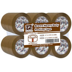 P PERFECTAPE Heavy Duty Brown Packing Tape 18 Rolls, Total 1980Y, 2.7 mil, 1.88 inch x 110 Yards, Ultra Strong, Refill for Packaging and Shipping