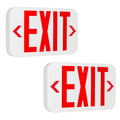 LIT-PaTH Emergency Exit Sign for Business, Battery Backup, 2 Pack 2-pack