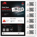 QR Code Labels for Storage Bins – 40 Smart QR Code Stickers, Scannable QR Labels for Tote Bins, Moving Box Labels, Home Organization, Packing Supplies & Inventory Tracking