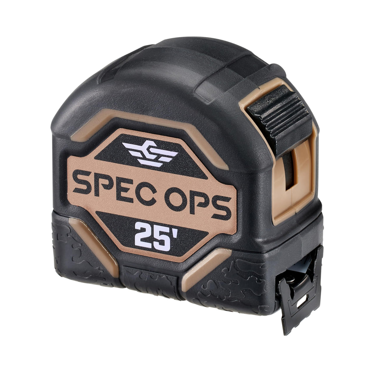 Spec Ops Tools 25-Foot Tape Measure, 1" Double-Sided Blade, Military-Grade Composite Case, 3% Donated to Veterans 25'