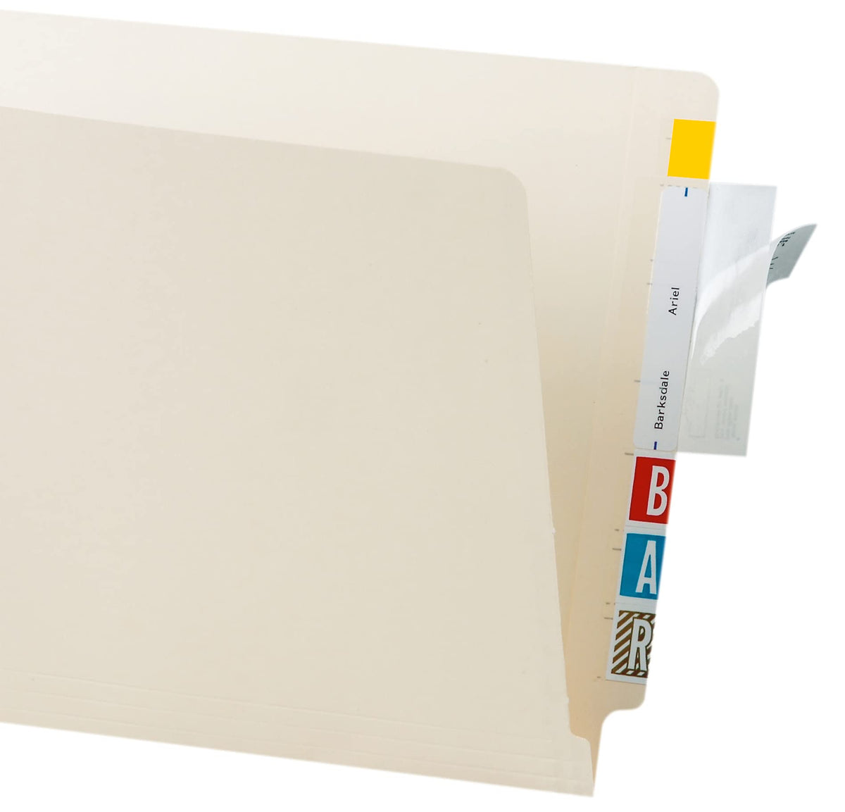 Tabbies 88385 500 Count 3-1/2 x 2 Inch Clear File Folder Label Protectors