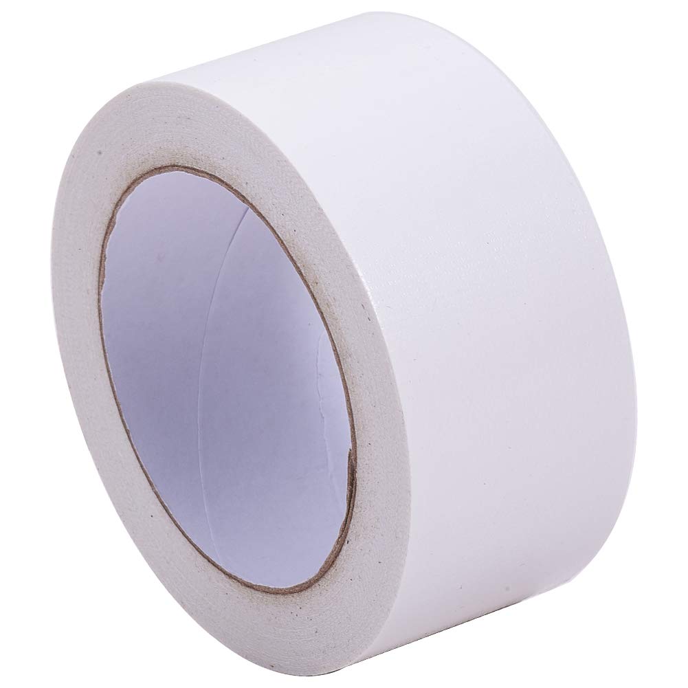 GORGECRAFT 2 Inch x 21 Yard Bookbinding Tape Cloth Book Repair Tape Cloth Library Book Repair Craft Tape for Bookbinders Sofa Cord, White
