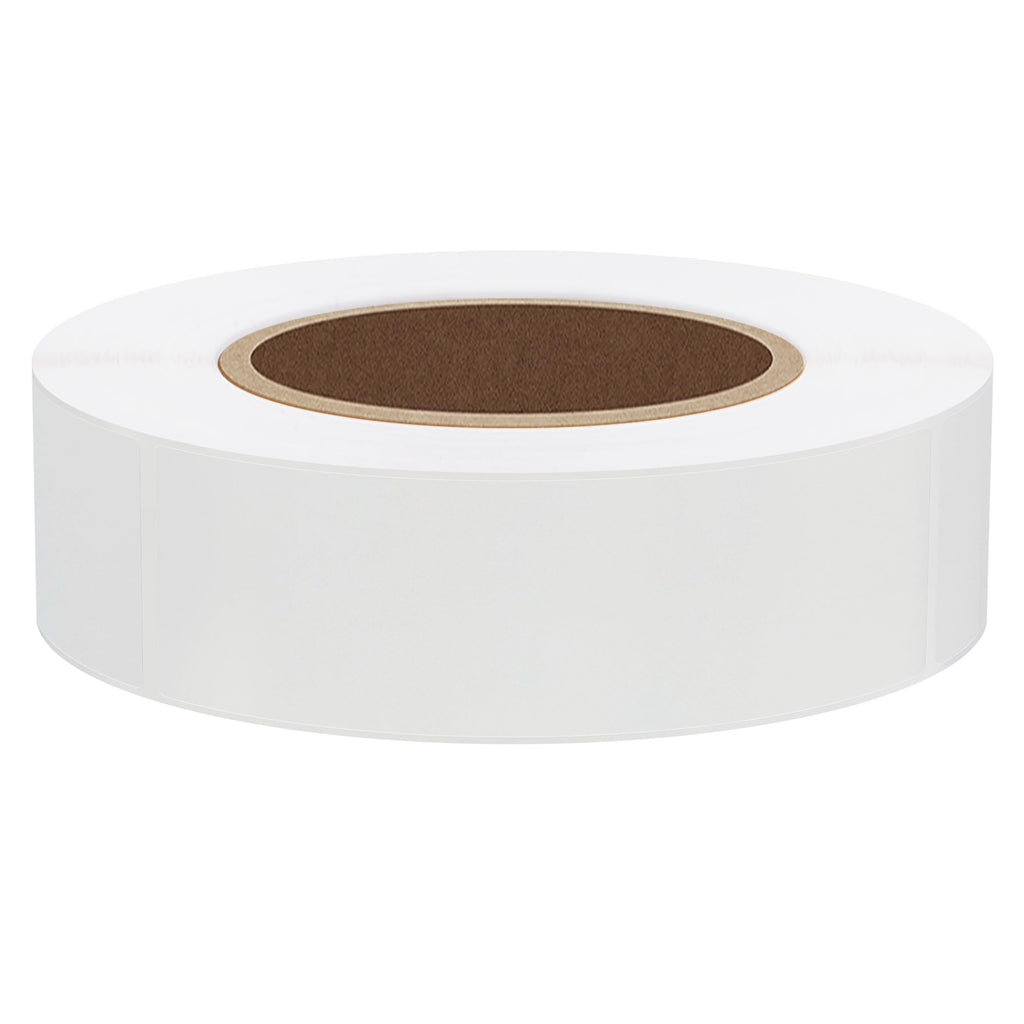 Hybsk 1x3 inch Rectangle Square Crystal Clear Retail Package Seals Circle Wafer Stickers/Transparent Labels (1x3 inch)