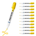 Markal 97401 Paint-Riter+ Water-Based Liquid Paint Marker, Versatile Surface Compatibility, Bold Mark Size 1.8", Yellow 12-Pack