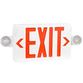 LED Exit Sign with Emergency Lights Dual Exit Lamp, 90 Min Battery Backup White Housing & Red Letter 1 PACK