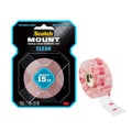 Scotch-Mount Clear Double-Sided Mounting Tape, Clear, 1 Roll
