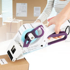 Hanchen Label Applicator, Portable Barcode Applicator Gun Manual Label Applicator Round Square Flat Bottle Labeling Machine Hand Held Sticker Labeler for 1” 3” Label Core