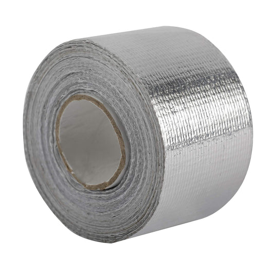 AuInn Self-Adhesive Heat Reflective Heat Resistant High Temperature Tape Fiberglass Heat Shielding Foil Tape (1.5 Inch × 29.53FT) 1.5 Inch × 29.53FT